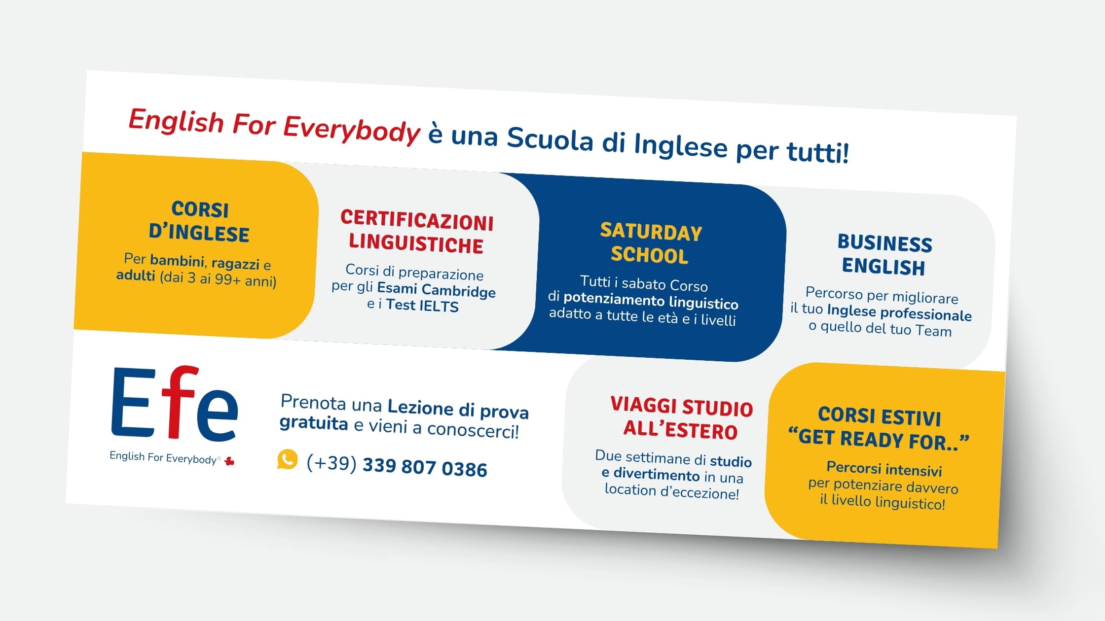 Open Day EFE - Corsi di Inglese per ogni esigenza