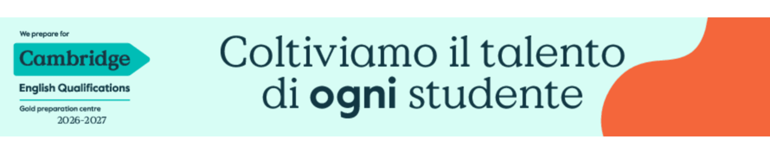 Siamo un Centro di Preparazione Gold alle certificazioni Cambridge English